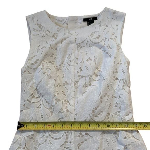 White Lace Sleeveless H&M Dress 6 - Picture 8 of 9